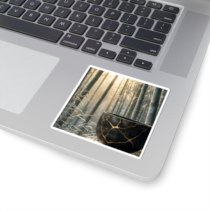 Bamboo Grove Gold Repair Sticker | Beautiful Kintsugi Art