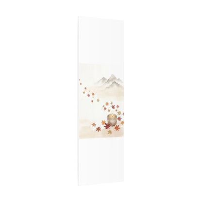 Earthy Mountain Mist Canvas Art - Japanese Pattern Japandi