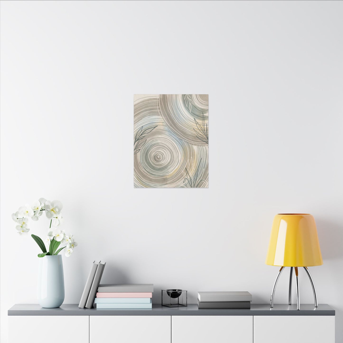 Kanso Water Ripple Canvas Art - Japandi Minimal Line