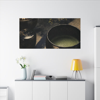 Ma Tea Ceremony Canvas Art - Zen Sumi E