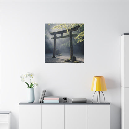 Torii Gate Canvas Art | Spring Zen Karesansui Art