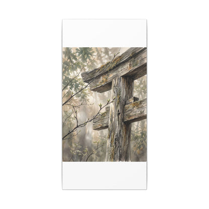 Torii Gate Spring Canvas Art | Japandi Neutral Design