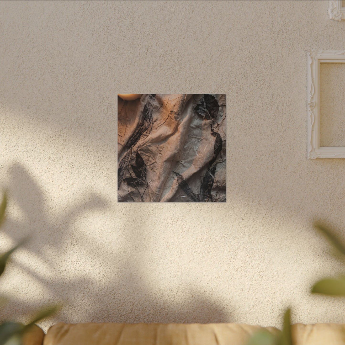 Candlelight Silk Drape Canvas Art - Japandi Mono No Aware