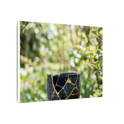 Kintsugi Broken Pottery in Dappled | Broken Beauty Canvas Art