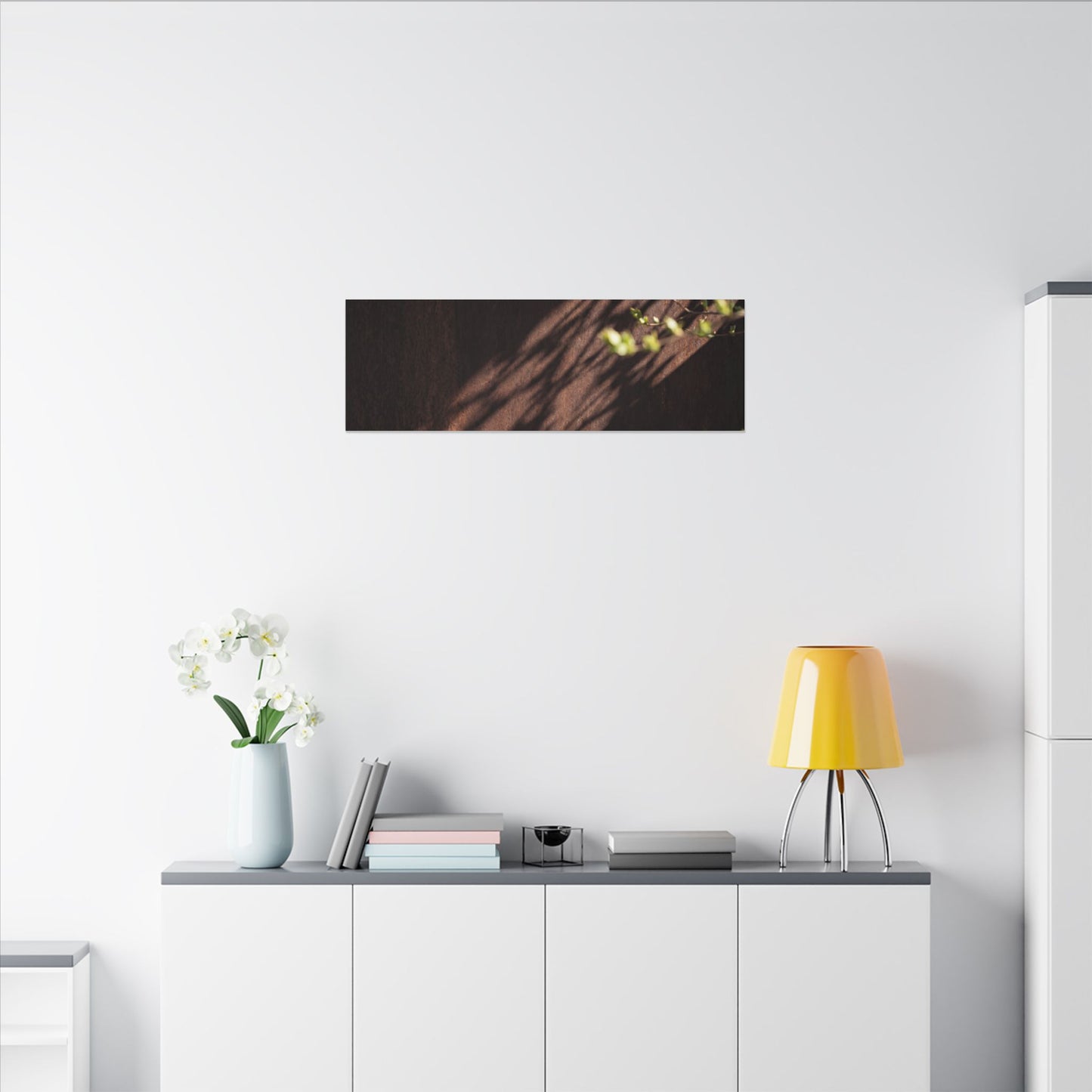 Rust Patina Moody Minimal Canvas Art | Sophisticated Dark Japandi Art