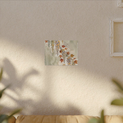 Ma Wisteria Canvas Art - Japandi Watercolor