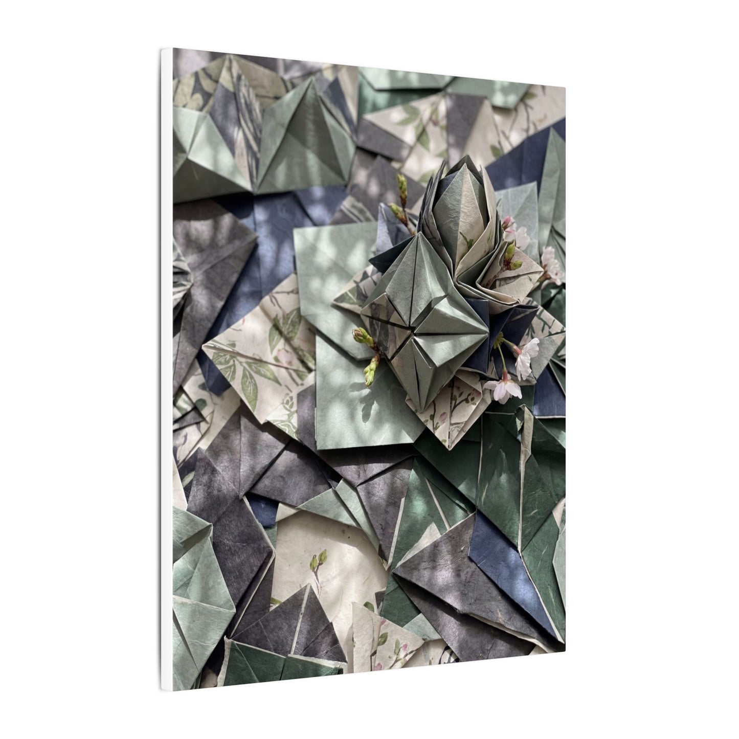 Shibui Paper Fold Canvas Art - Japandi Japanese Pattern