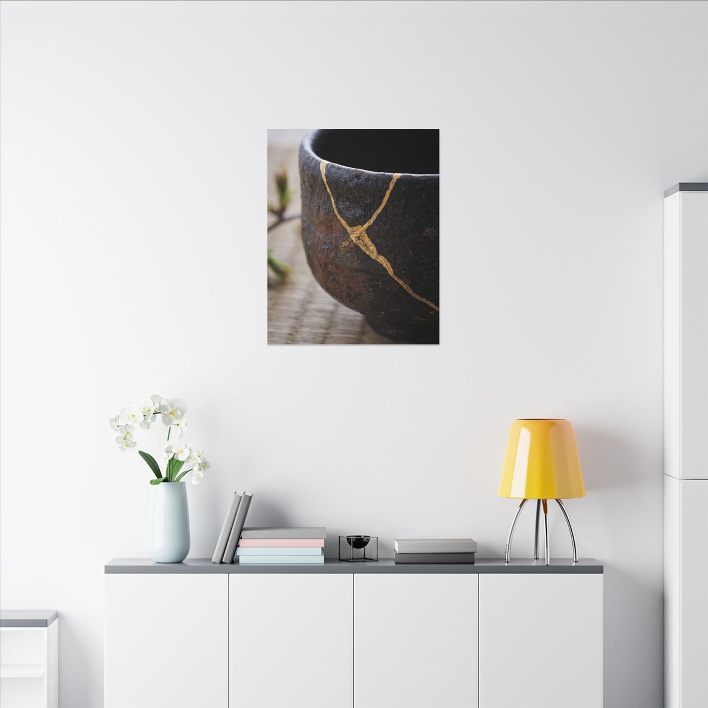 Dawn Tea Ceremony Canvas Art - Kintsugi Mono No Aware