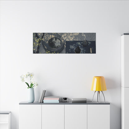 Spring Incense Smoke Ukiyo E Inspired Canvas Art | Tranquil Decor