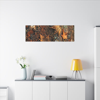 Rust Patina Canvas Art | Autumn Japandi Texture Art