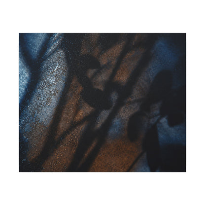 Moonlight Shadow Play Canvas Art - Dark Japandi Ma