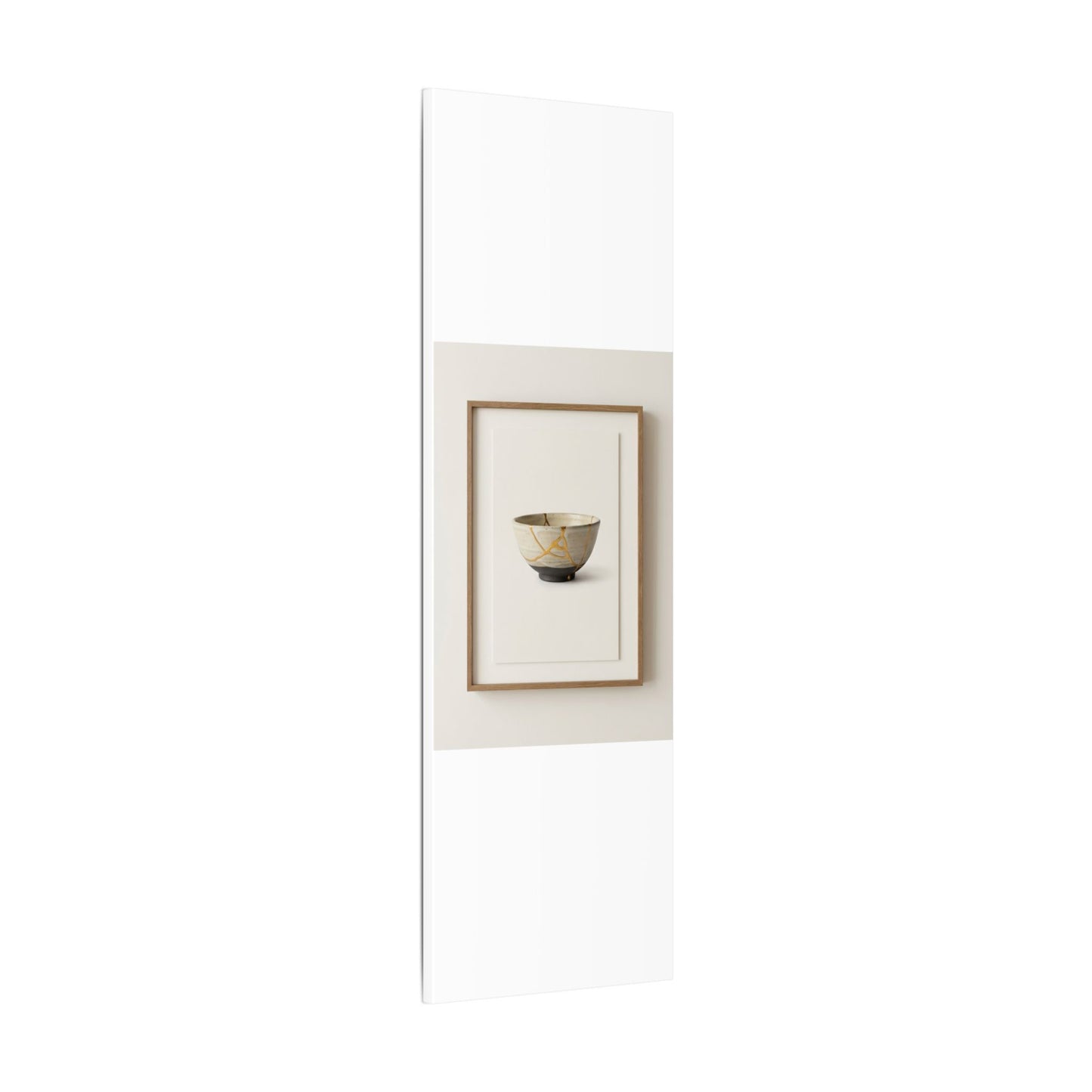 Kintsugi Charcoal Canvas Art