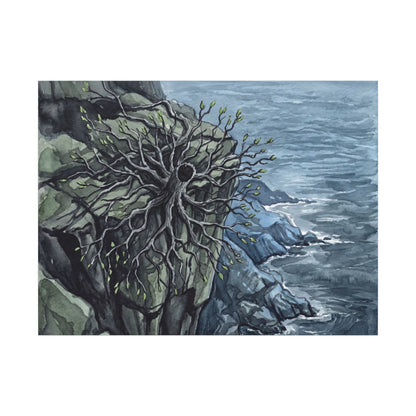 Pine Tree Spring Canvas Art | Japandi Neutral Design