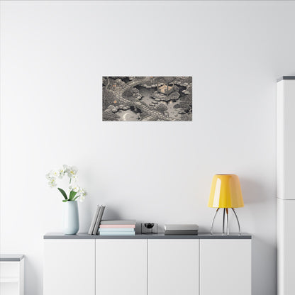 Moonlit Garden Ukiyo E Inspired Canvas Art | Serene Zen Art