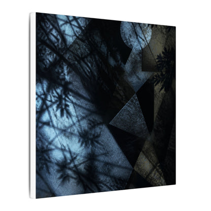 Shadow Play Winter Canvas Art | Dark Japandi Luxurious Design