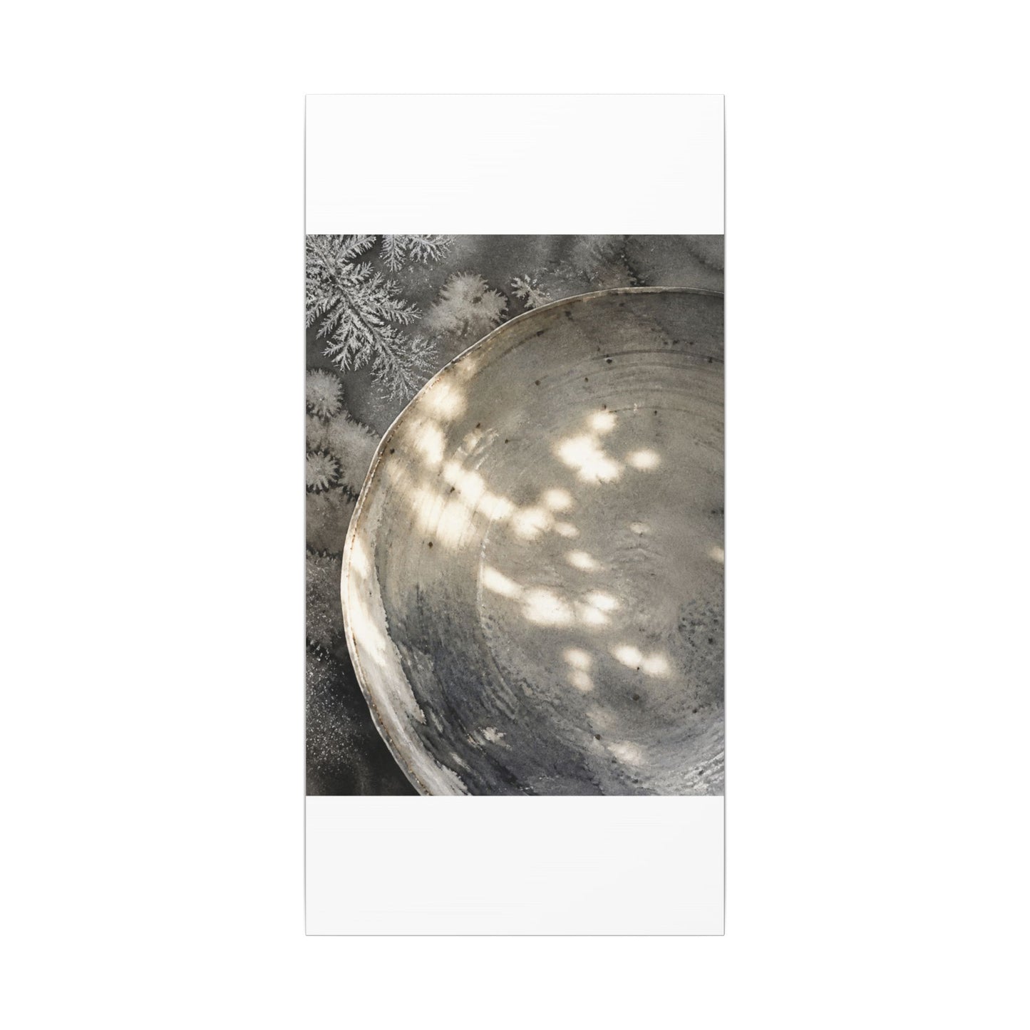 Ceramic Bowl Watercolor Canvas Art | Warm Japandi Art