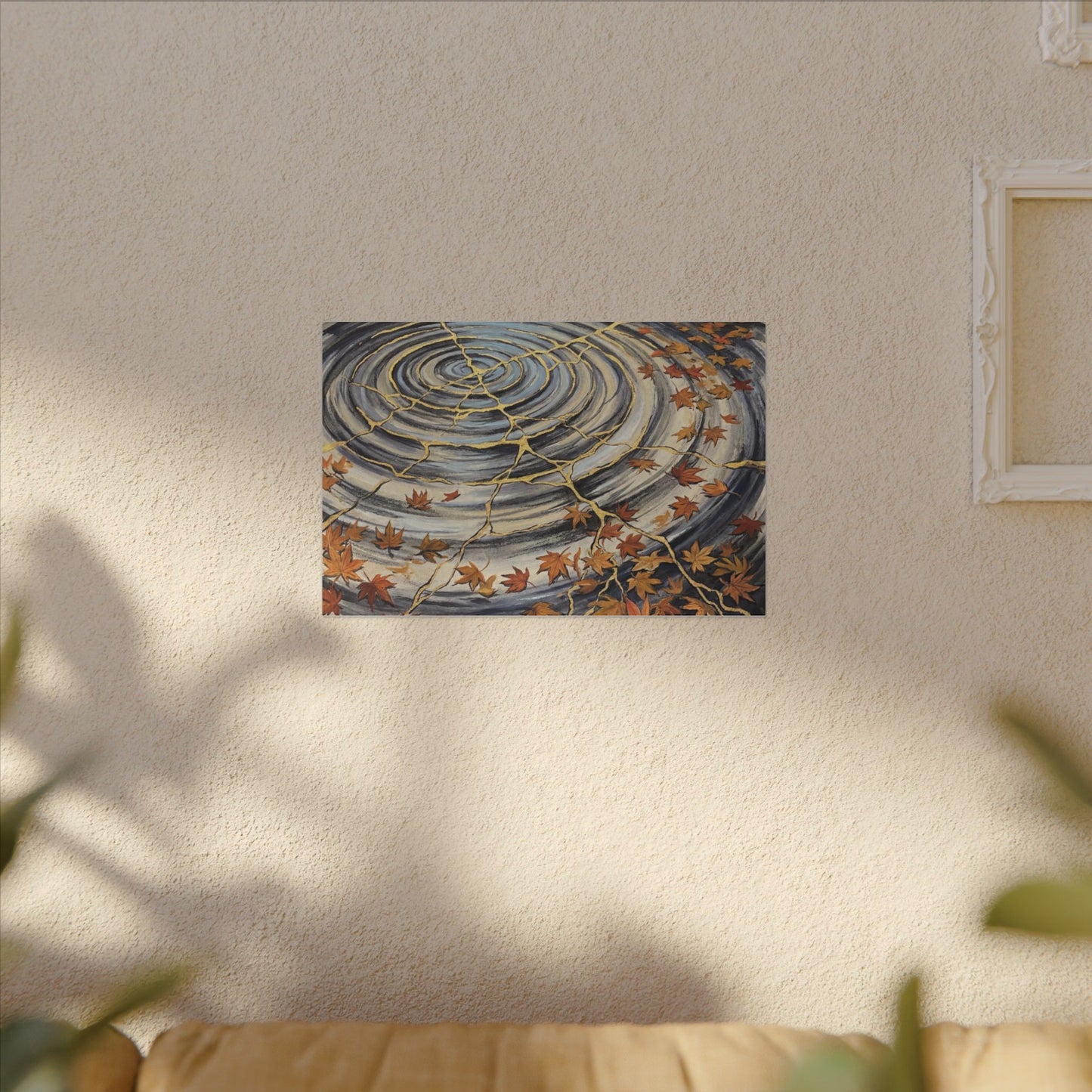 Moonlight Water Ripple Canvas Art - Kintsugi Fukinsei