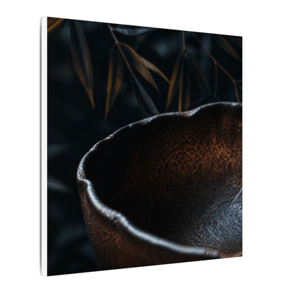 Luxurious Ceramic Bowl Canvas Art - Shadow Zen Dark Japandi