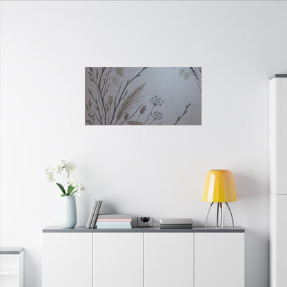 Spring Dried Flowers Japanese Pattern Canvas Art | Cozy Decor