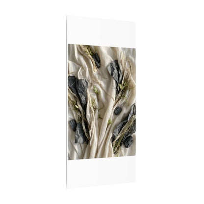 Spring Silk Drape Texture Canvas Art | Warm Decor