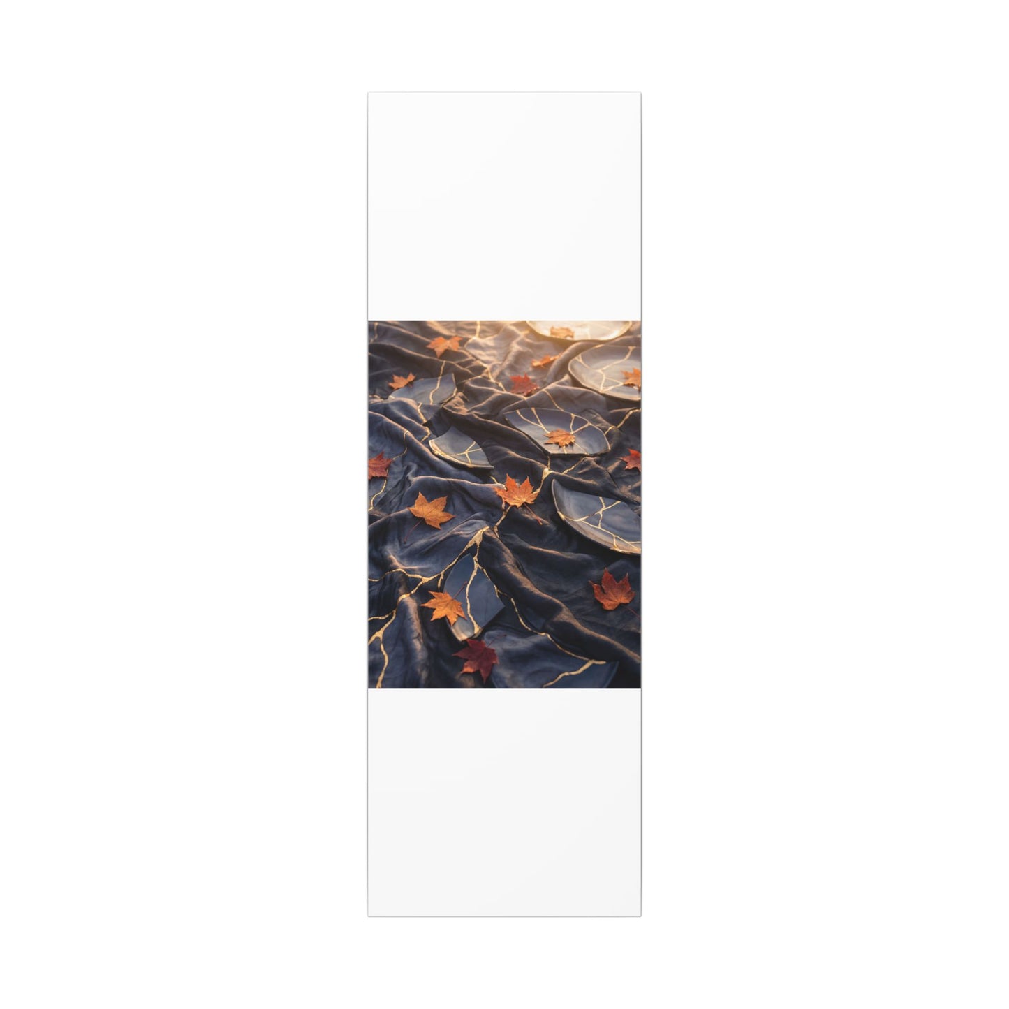 Golden Hour Silk Drape Canvas Art - Kintsugi Shibui