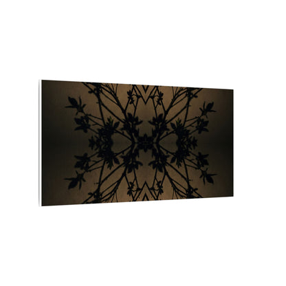 Golden Hour Shadow Play Canvas Art - Dark Japandi Seijaku