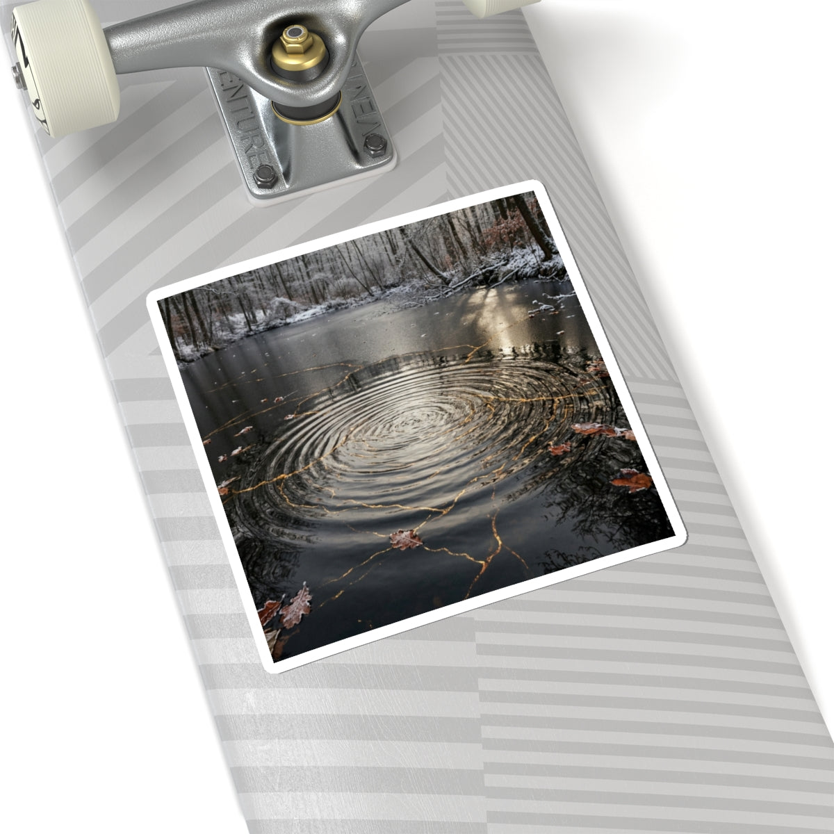 Water Ripple Sticker | Winter Kintsugi Broken Beauty Art