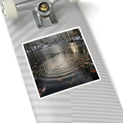 Water Ripple Sticker | Winter Kintsugi Broken Beauty Art