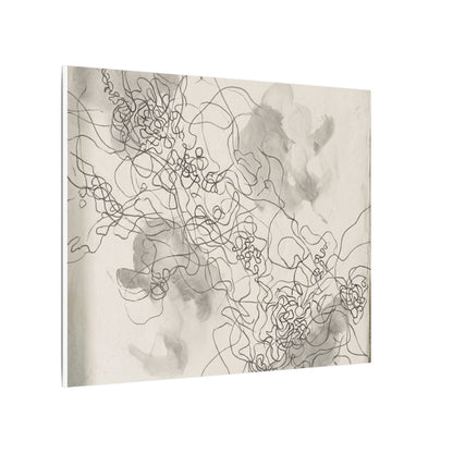 Shadow Play Spring Canvas Art | Dark Japandi Sophisticated Design