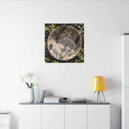 Elegant Ceramic Bowl Canvas Art - Japanese Pattern Japandi
