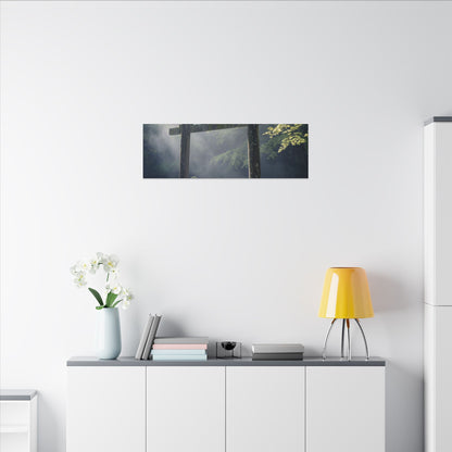 Torii Gate Canvas Art | Spring Zen Karesansui Art