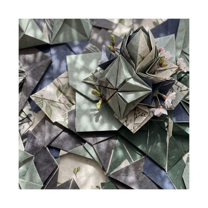 Cozy Paper Fold Wall Art Print - Japanese Pattern Japandi
