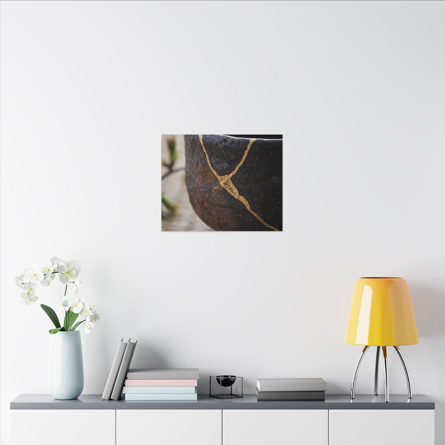 Dawn Tea Ceremony Canvas Art - Kintsugi Mono No Aware