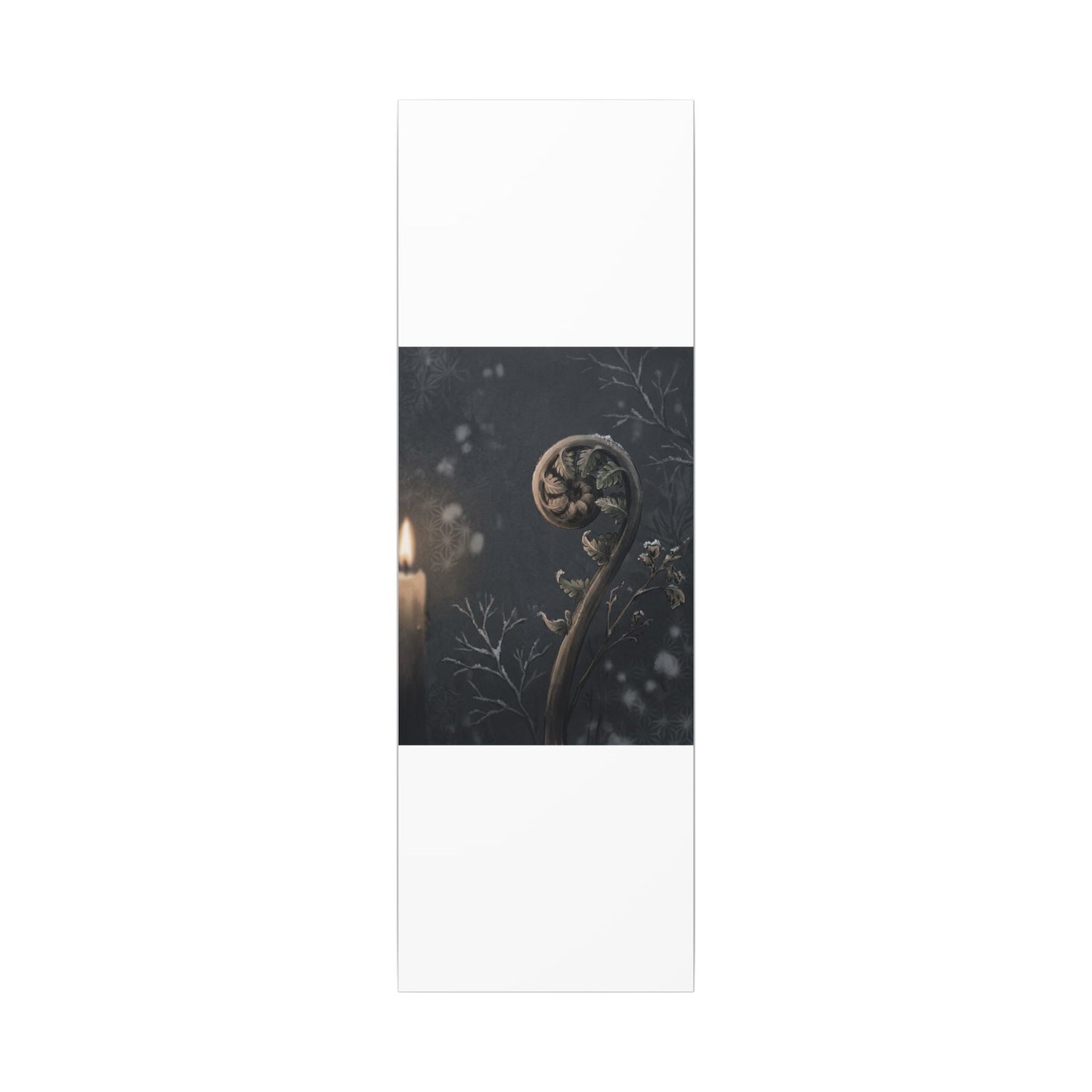 Candlelight Fern Unfurling Canvas Art - Japandi Ma