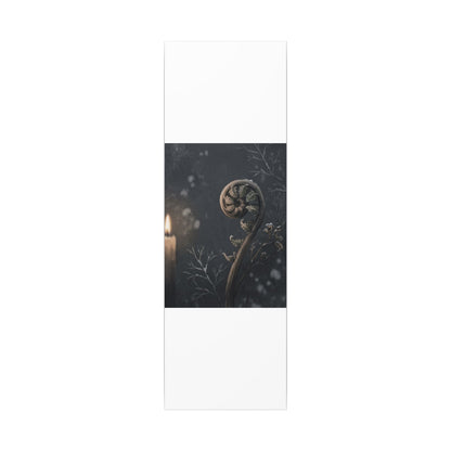 Candlelight Fern Unfurling Canvas Art - Japandi Ma