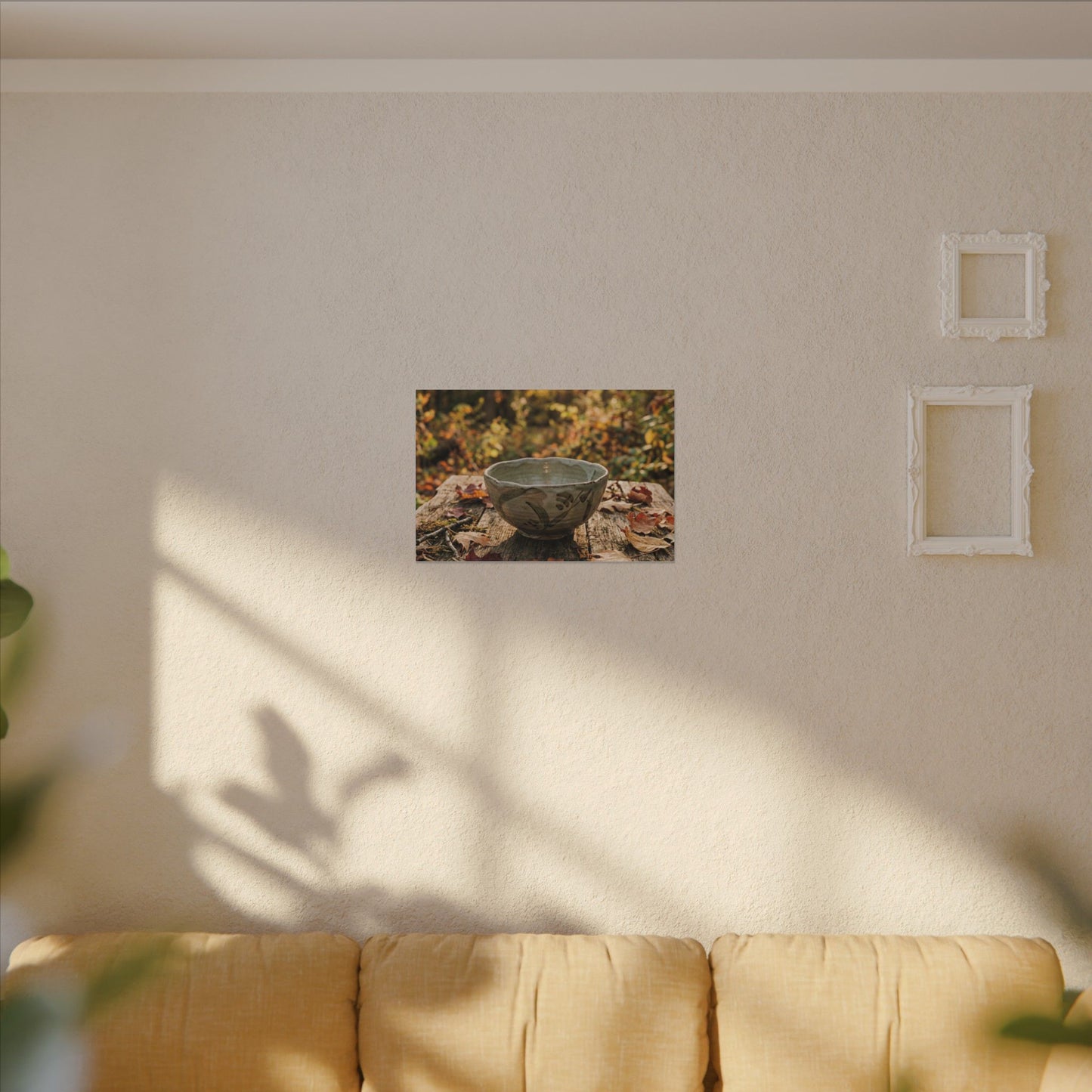 Spring Rock Garden Moody Minimal Canvas Art | Luxurious Decor