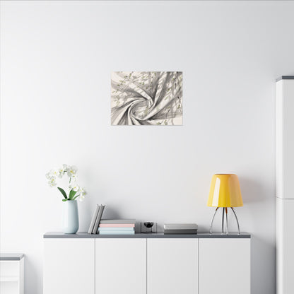 Silk Drape Spring Canvas Art | Zen Contemplative Design