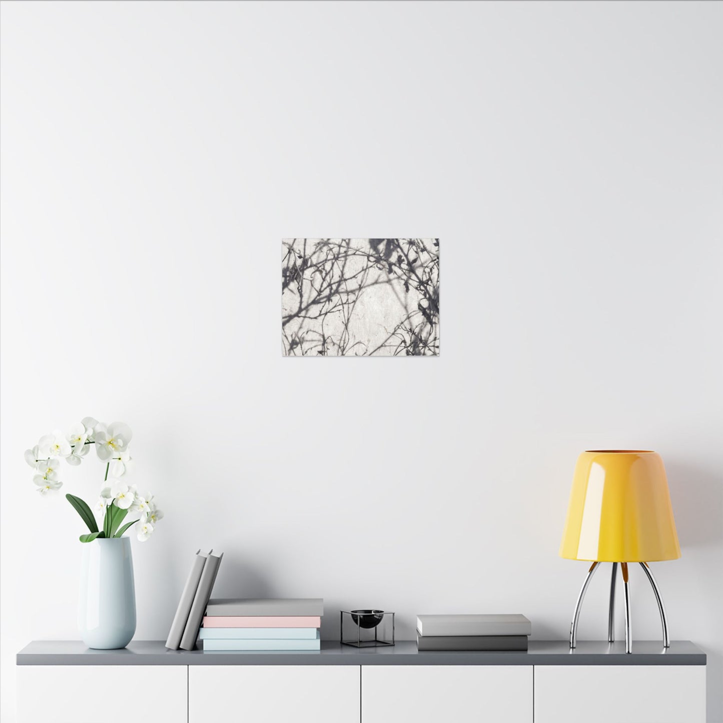 Winter Shadow Play Japanese Pattern Canvas Art | Elegant Decor
