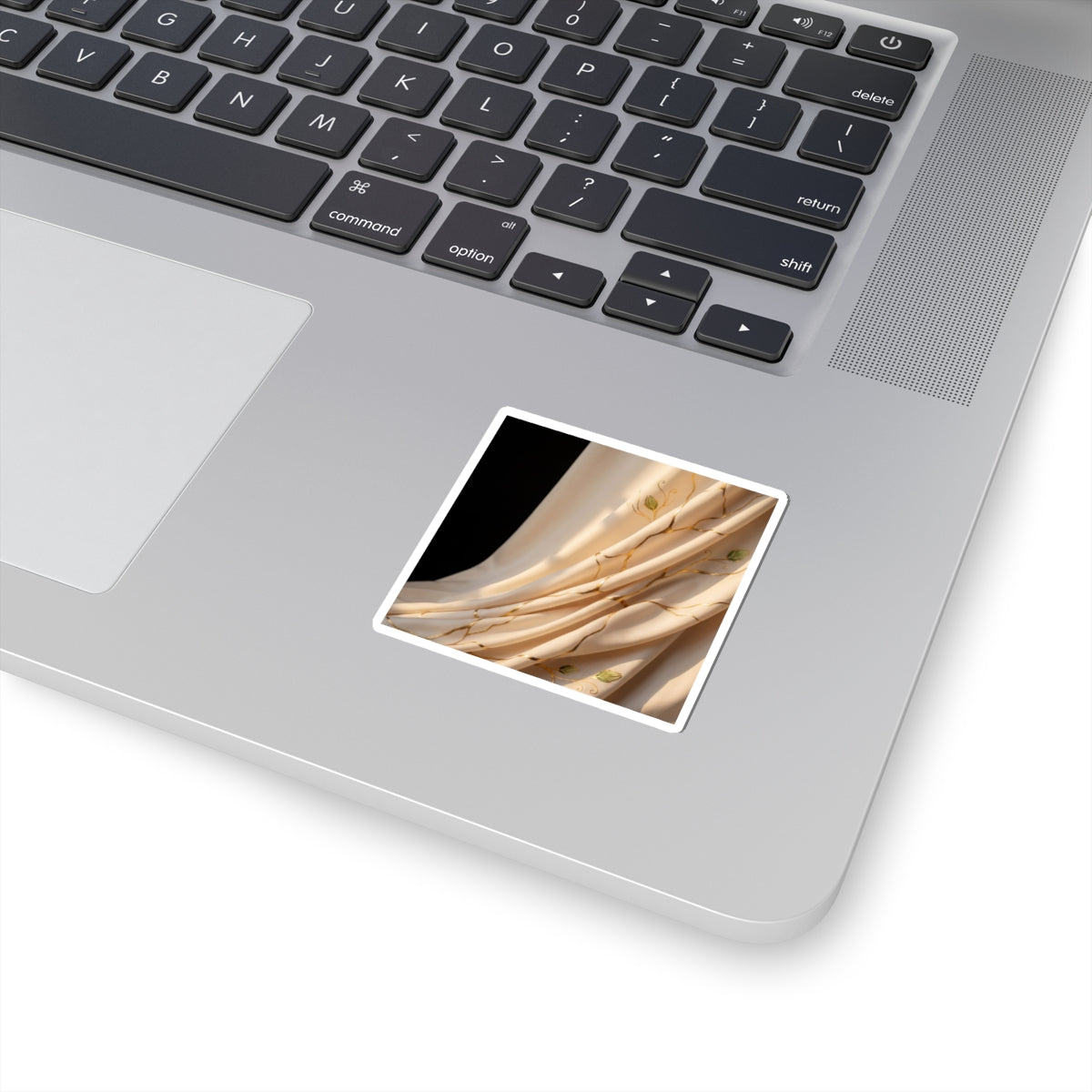 Silk Drape Sticker | Spring Kintsugi Crackle Gold Art