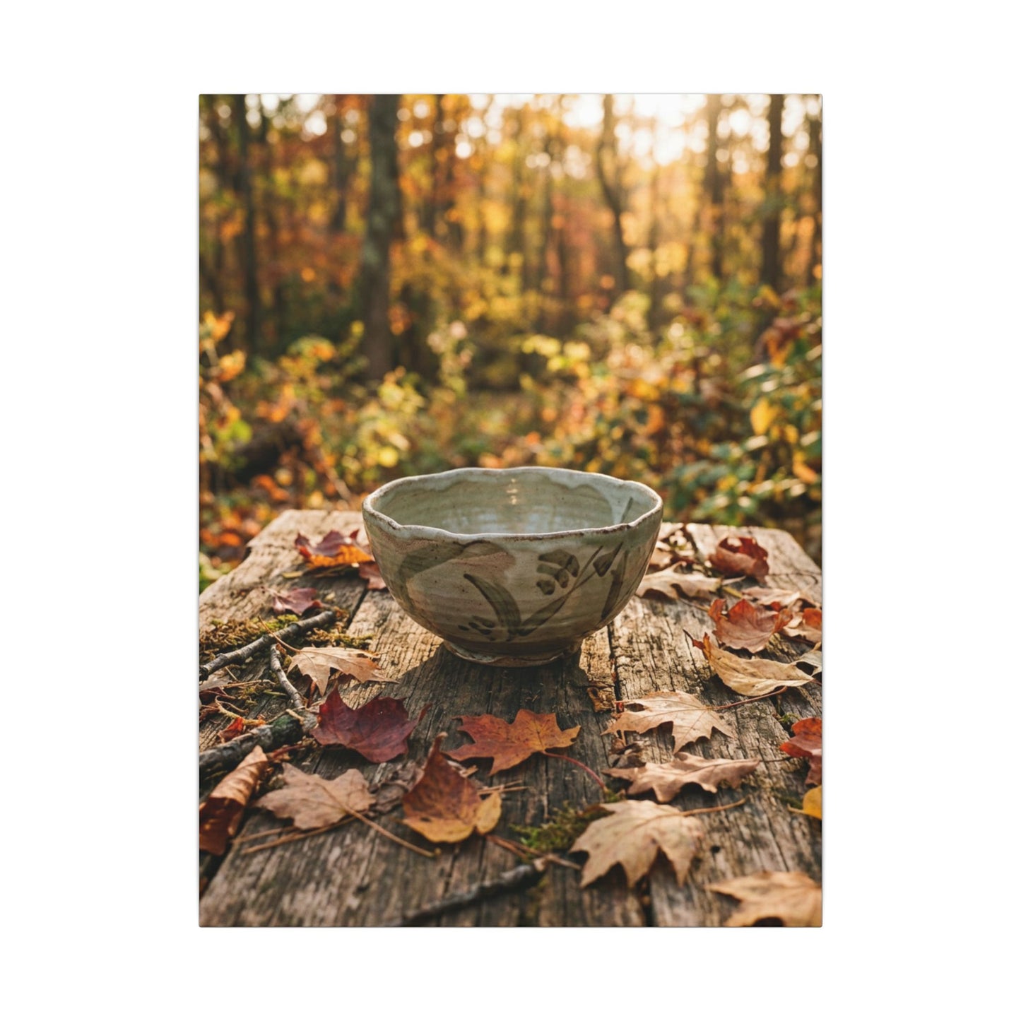 Spring Rock Garden Moody Minimal Canvas Art | Luxurious Decor