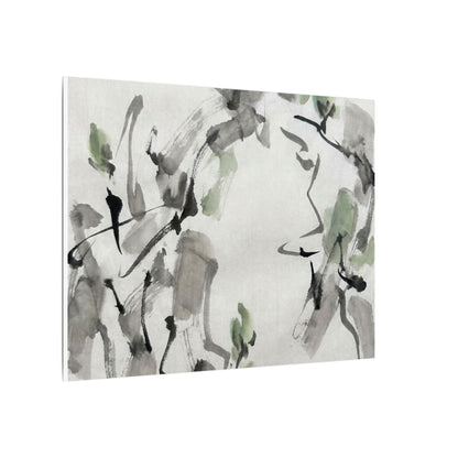 Zen Ink Brushstroke in Overcast | Sumi E Canvas Art