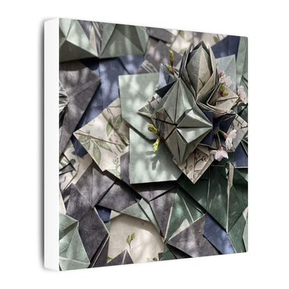 Shibui Paper Fold Canvas Art - Japandi Japanese Pattern