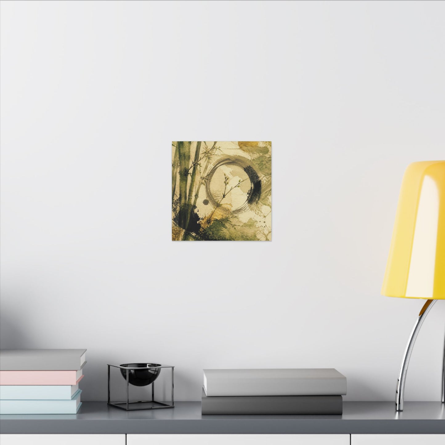 Ink Brushstroke Sumi E Canvas Art | Calm Zen Art