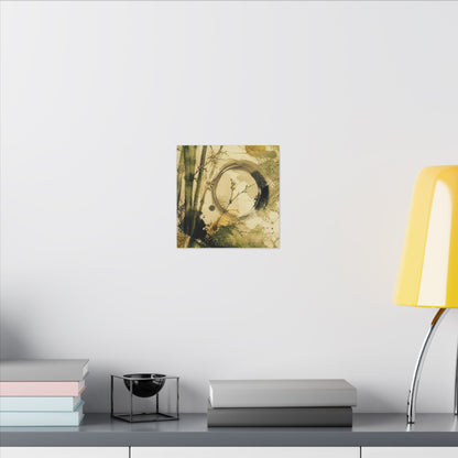 Ink Brushstroke Sumi E Canvas Art | Calm Zen Art