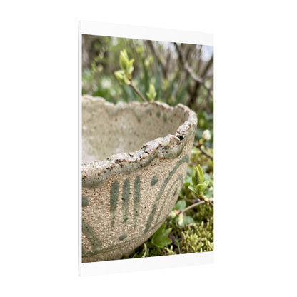 Elegant Ceramic Bowl Canvas Art - Japanese Pattern Japandi