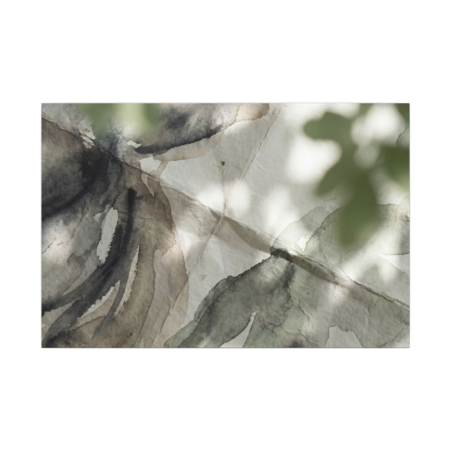 Spring Paper Fold Watercolor Canvas Art | Warm Decor Art Print