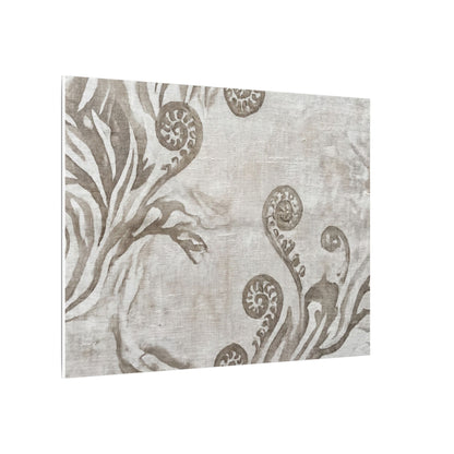 Japandi Fern Unfurling in Overcast | Japanese Pattern Canvas Art
