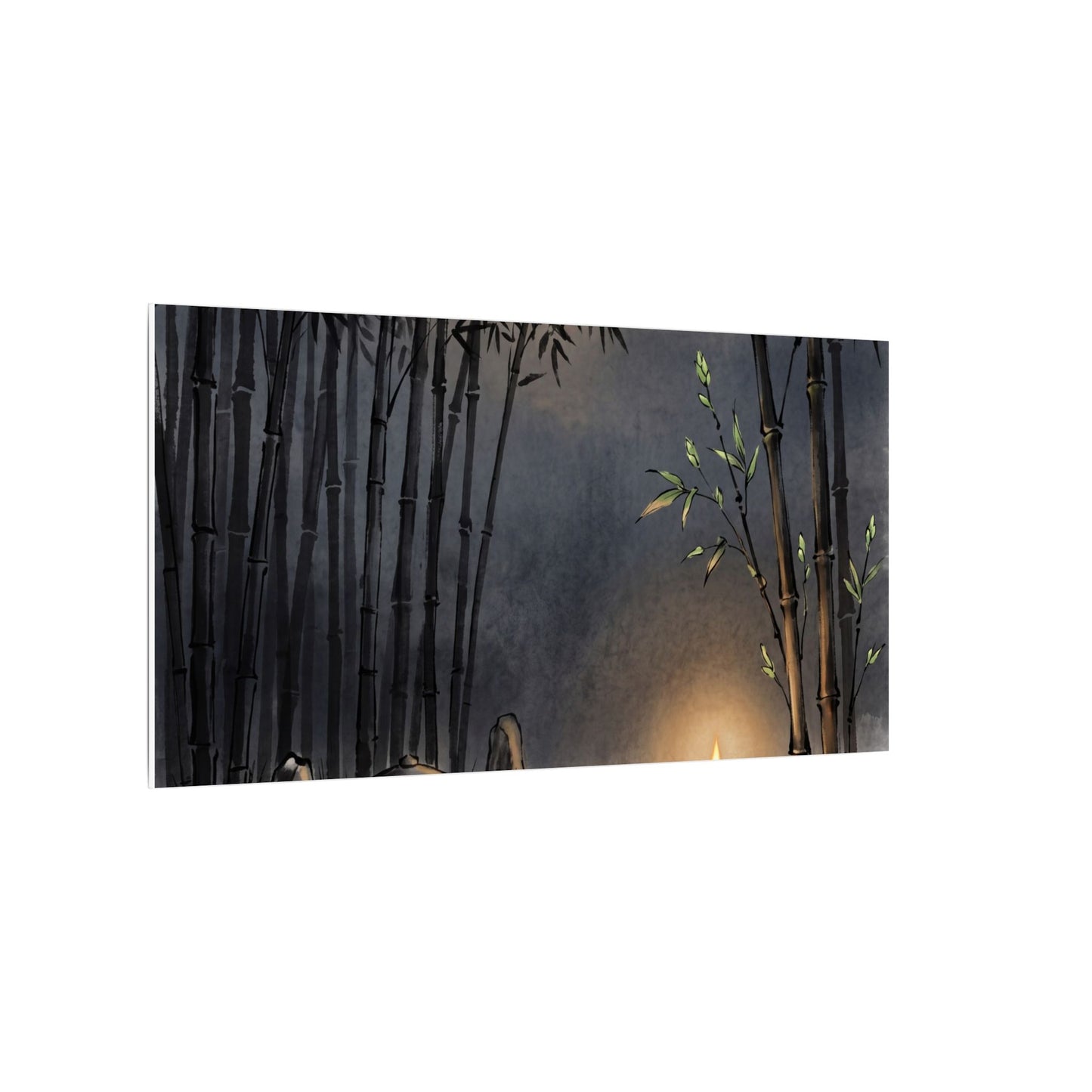 Tranquil Bamboo Grove Canvas Art - Karesansui Zen