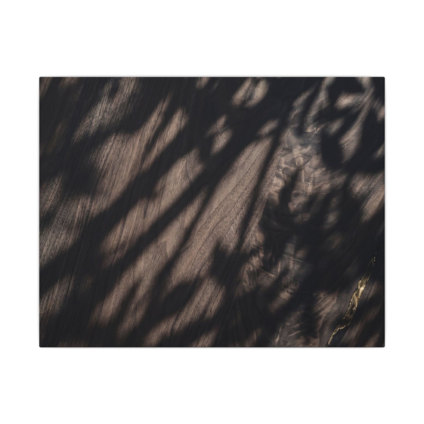 Shadow Play Summer Canvas Art | Dark Japandi Moody Design