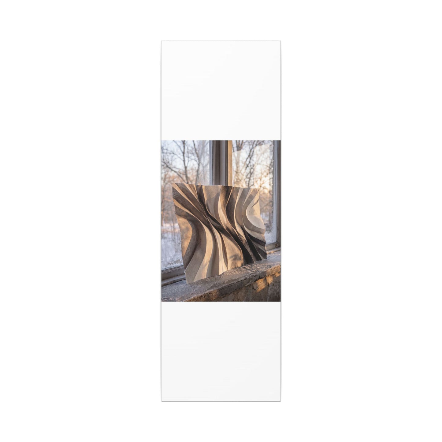 Mono No Aware Paper Fold Canvas Art - Japandi Minimal Line